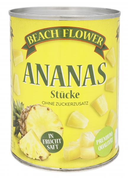 Beach Flower Ananas Stücke in Saft