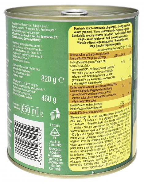 BelSun Williams Christ-Birnen halbe Frucht leicht gezuckert