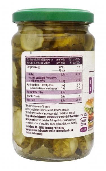 Kühne Burger Gurken würzig-süß