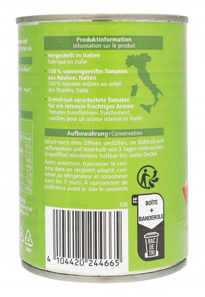 Alnatura Tomatenstücke Kräuter in der Dose