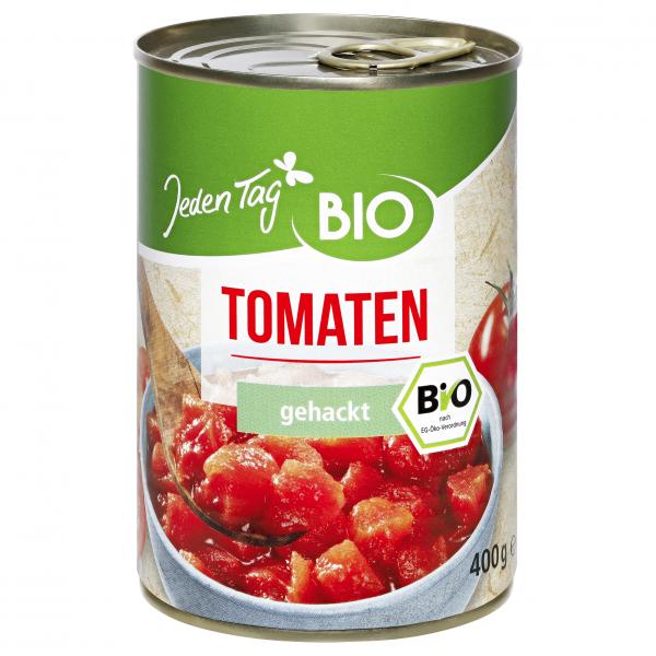 Jeden Tag Bio Tomaten gehackt