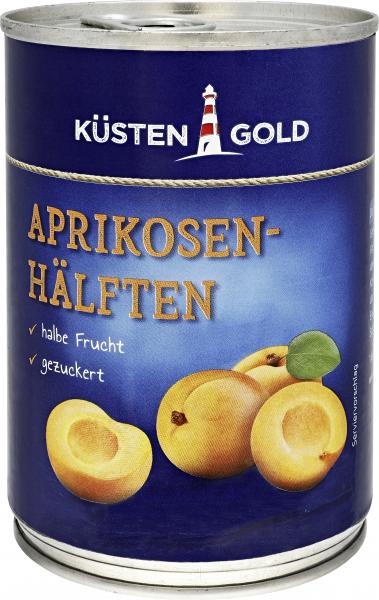 Küstengold Aprikosenhälften gezuckert