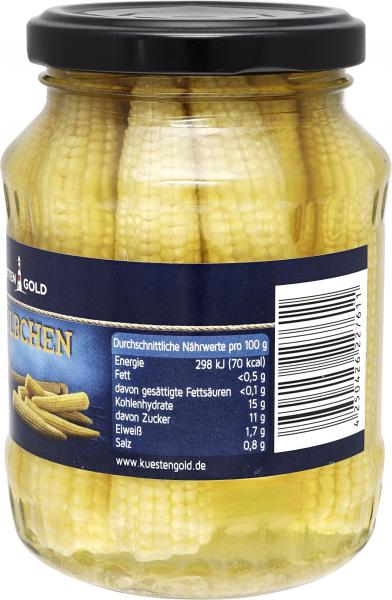 Küstengold Maiskölbchen mit Honig