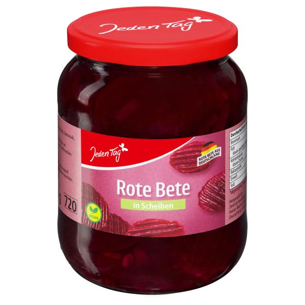 Jeden Tag Rote Bete in Scheiben