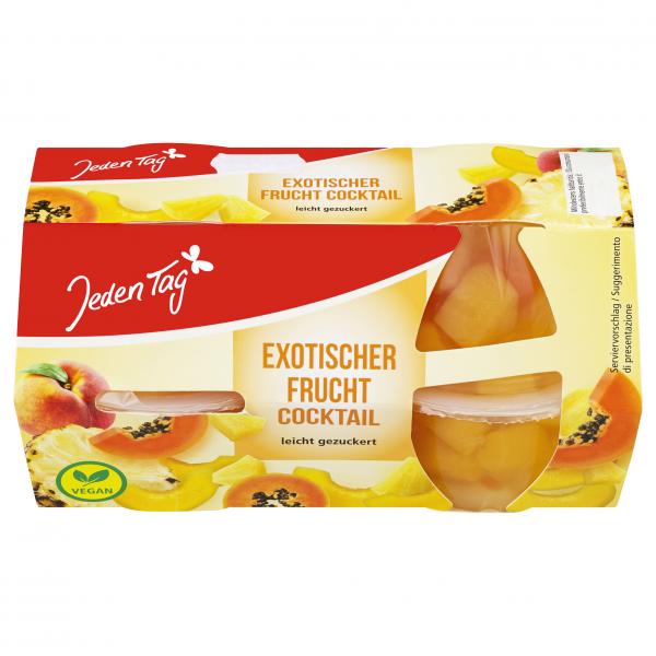 Jeden Tag Exotischer Fruchtcocktail leicht gezuckert