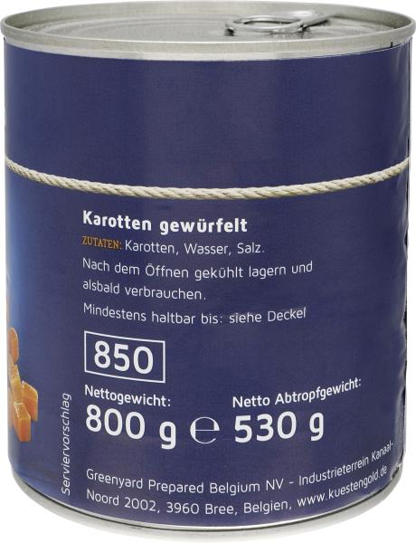 Küstengold Karotten gewürfelt