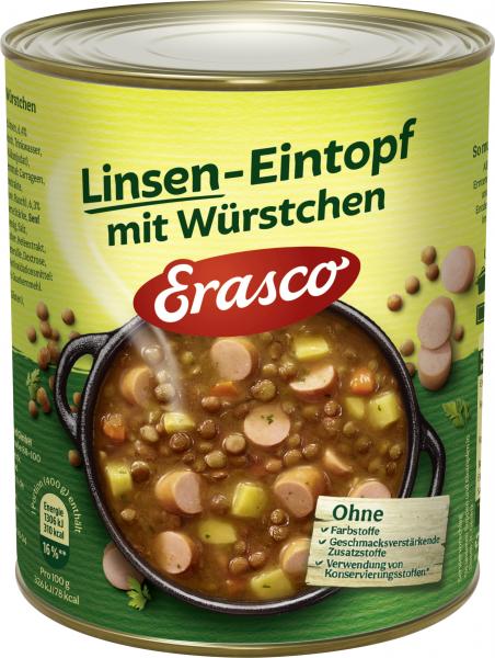 Erasco Linsen-Eintopf mit Würstchen