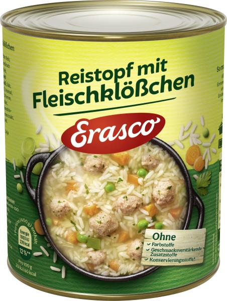 Erasco Reistopf mit Fleischklößchen