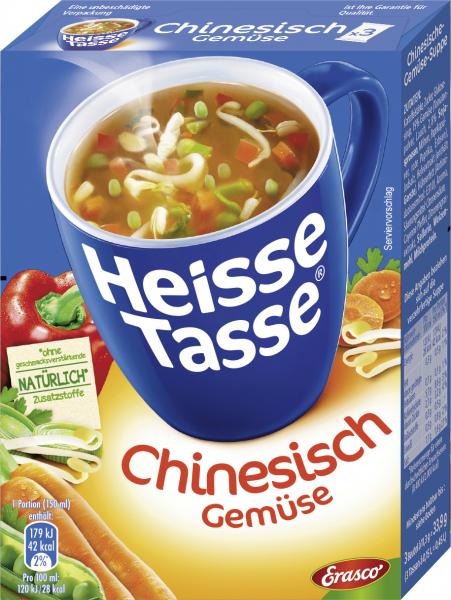 Erasco Heisse Tasse Chinesische Gemüse-Suppe