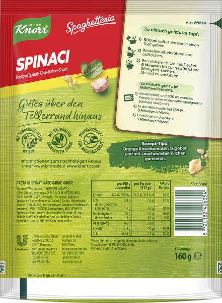 Knorr Spaghetteria Spinaci