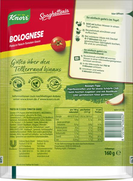 Knorr Spaghetteria Bolognese