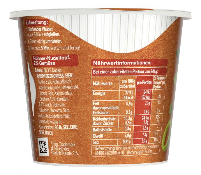 Maggi 5 Minuten Terrine Hühner Nudeltopf