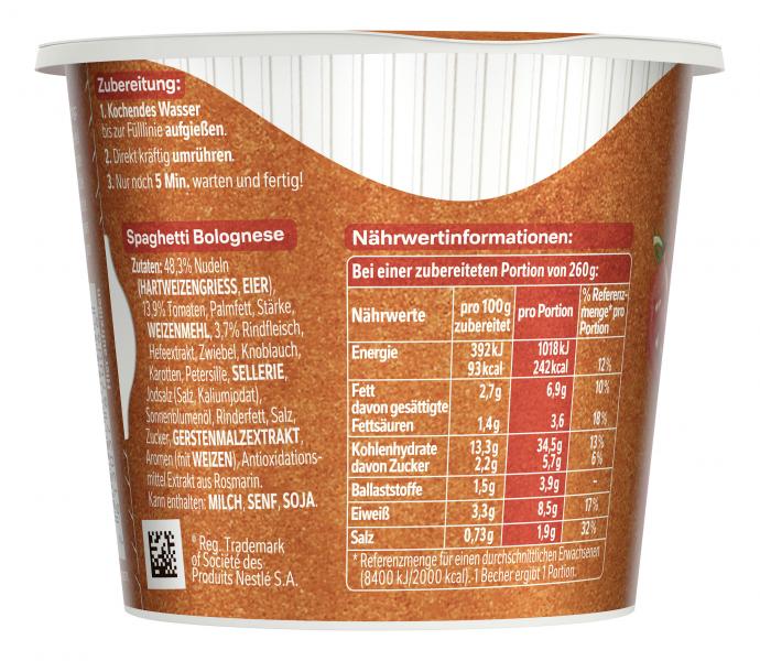 Maggi 5 Minuten Terrine Spaghetti Bolognese