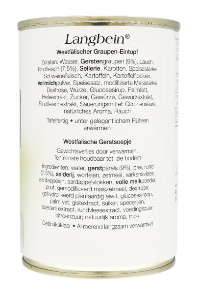Jürgen Langbein Westfälischer Graupen-Eintopf