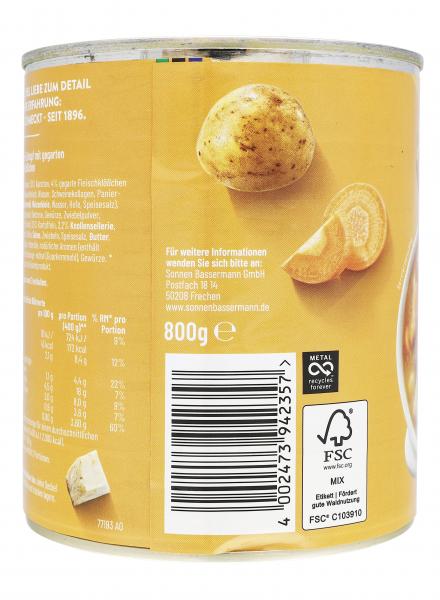 Sonnen Bassermann Möhren Eintopf mit leckeren Fleischklößchen