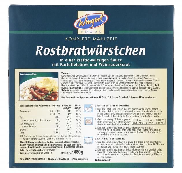 Wingert Foods Rostbratwürstchen