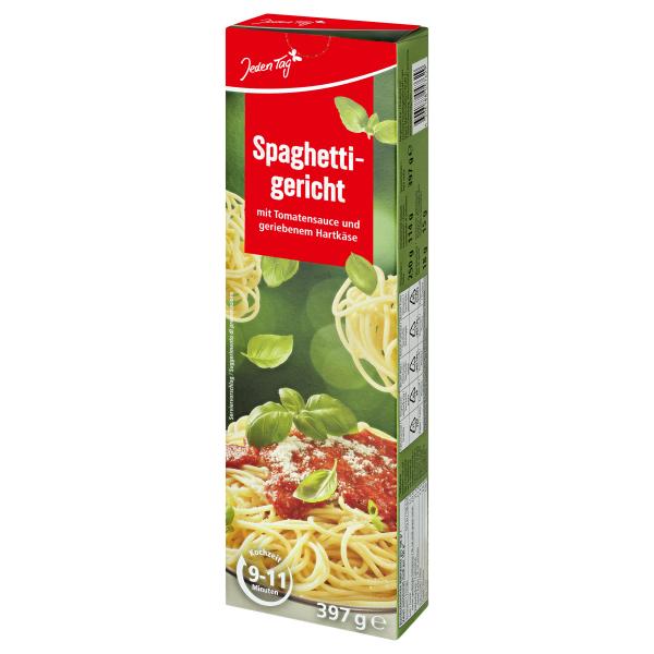 Jeden Tag Spaghetti-Gericht mit Tomaten-Sauce