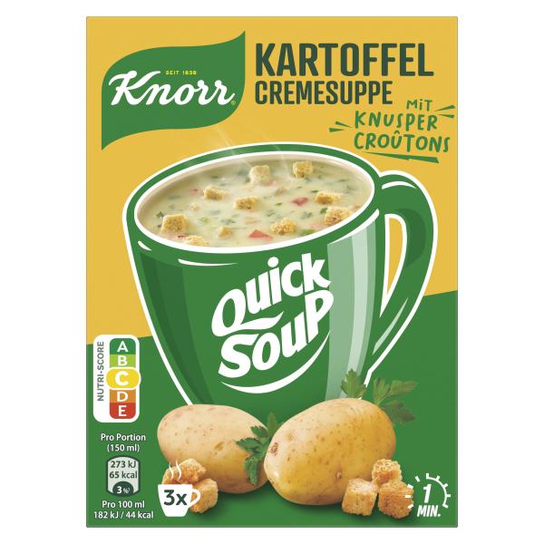 Knorr Quick Soup Kartoffel-Cremesuppe mit Knusper-Croûtons