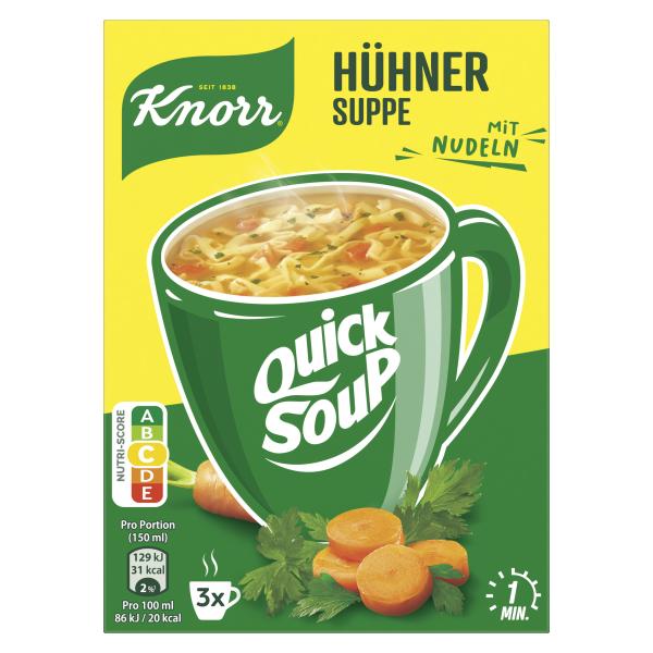 Knorr Quick Soup Hühner-Suppe mit Nudeln
