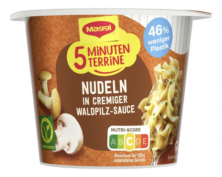 Maggi 5 Minuten Terrine Nudeln in Waldpilz-Rahmsauce