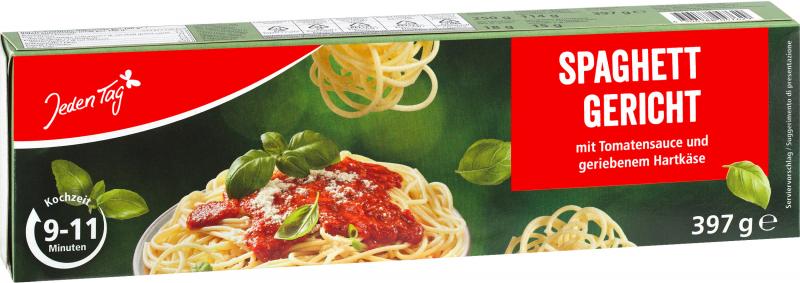 Jeden Tag Spaghetti-Gericht mit Tomaten-Sauce