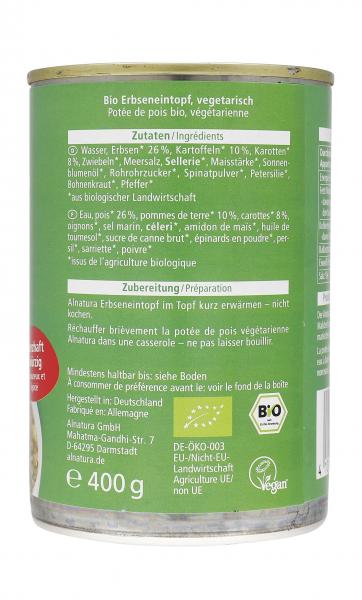Alnatura Erbsen Topf