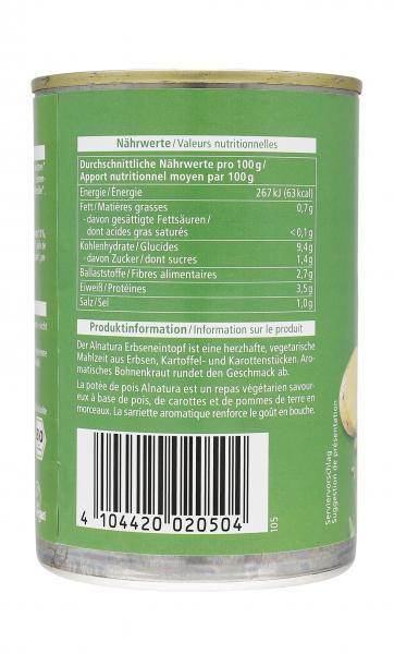Alnatura Erbsen Topf