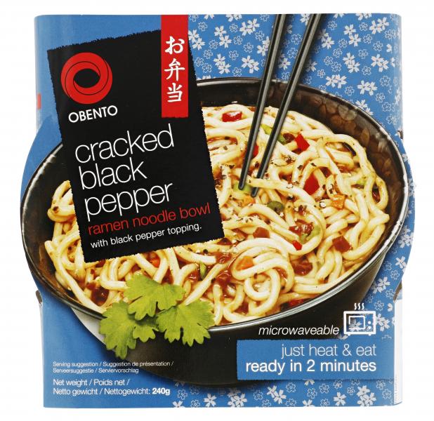Obento Cracked Black Pepper Ramen Noodle Bowl