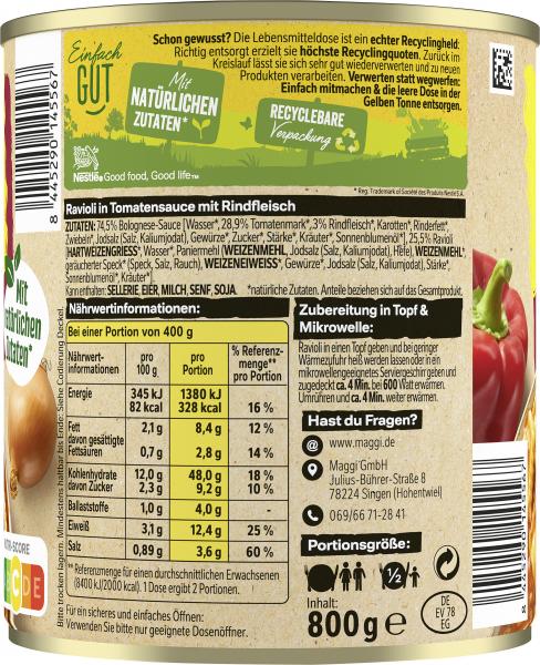 Maggi Ravioli Bolognese