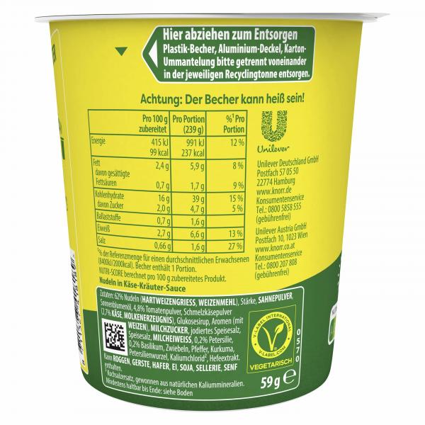 Knorr Pasta Pot Käse & Kräuter