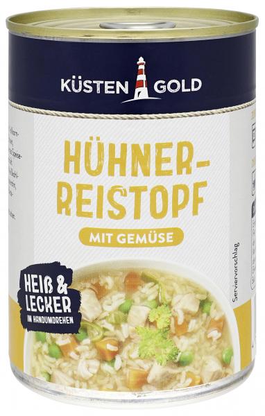 Küstengold Hühner Reistopf mit Gemüse