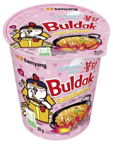 Samyang Buldak Spicy Ramen Hot Chicken Flavour Carbonara Cup