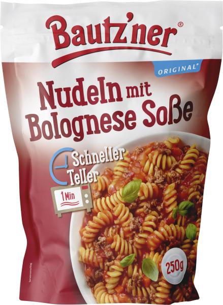 Bautz'ner Schneller Teller Nudeln mit Bolognesesoße