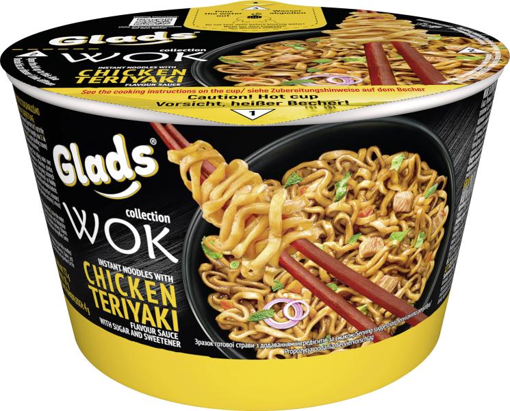 Glads Wok Instant Nudeln Teriyaki Chicken