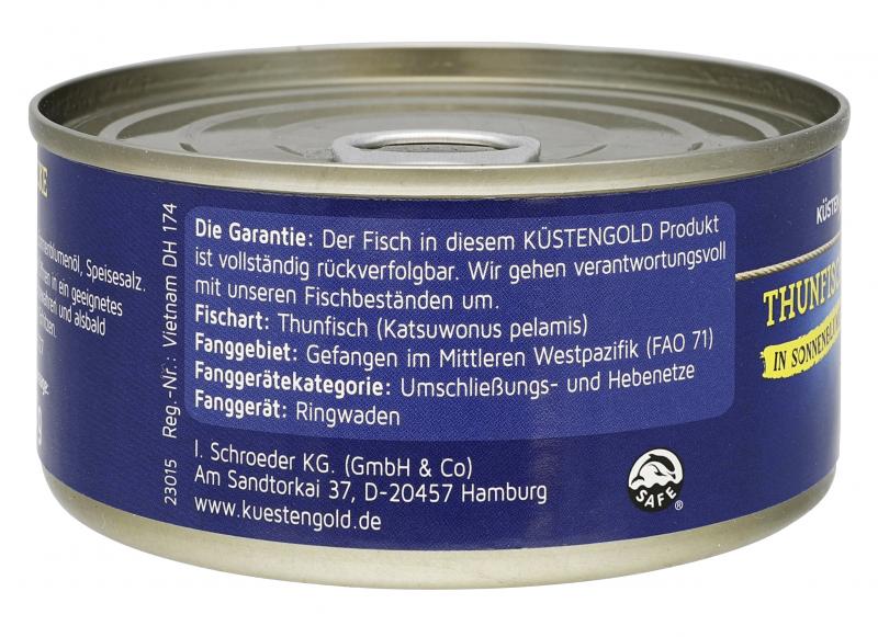 Küstengold Thunfisch-Stücke in Sonnenblumenöl