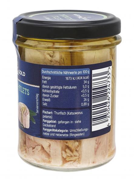 Küstengold Thunfisch Filets in Olivenöl