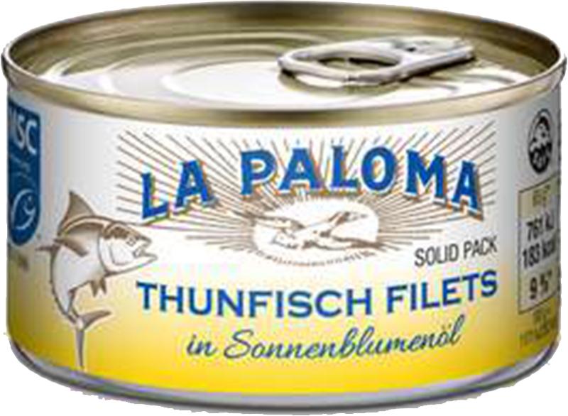 La Paloma MSC Thunfisch-Filets in Sonnenblumenöl