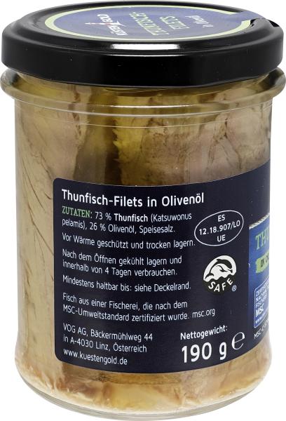 Küstengold MSC Thunfisch Filets in Olivenöl