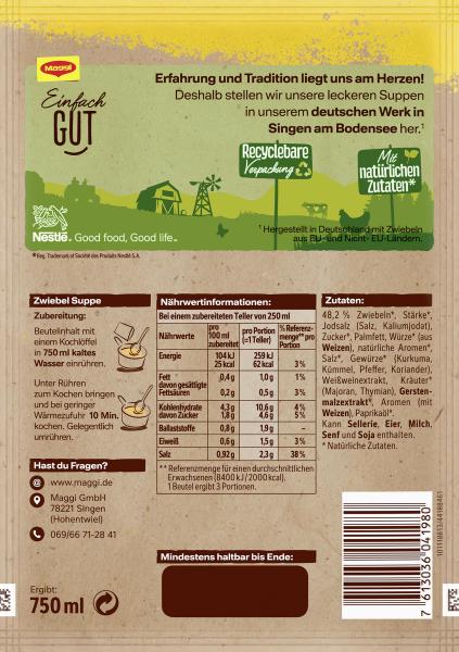 Maggi Für Genießer Zwiebel Suppe