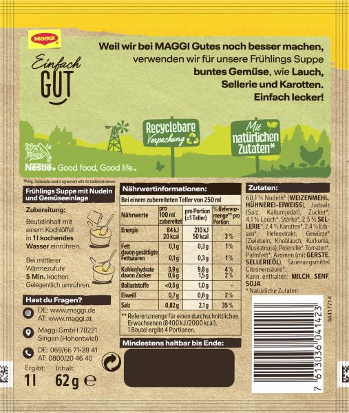 Maggi Guten Appetit Frühlings Suppe