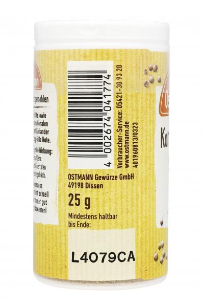 Ostmann Koriandersaat gemahlen