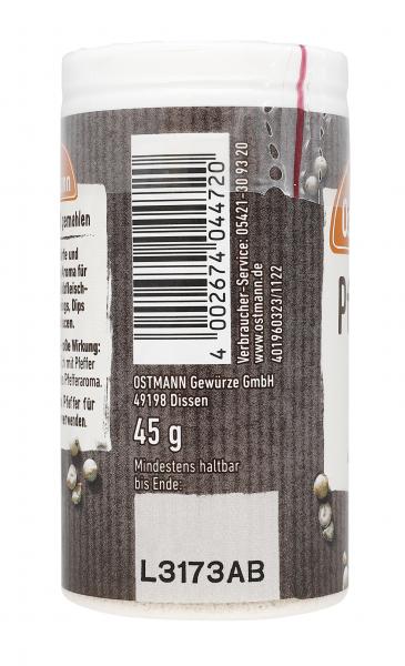 Ostmann Pfeffer weiß gemahlen