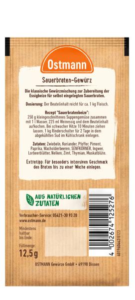 Ostmann Sauerbraten Gewürz