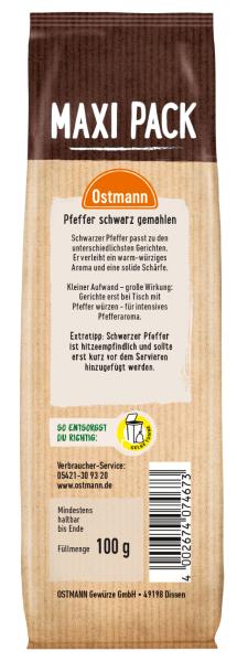 Ostmann Pfeffer schwarz gemahlen