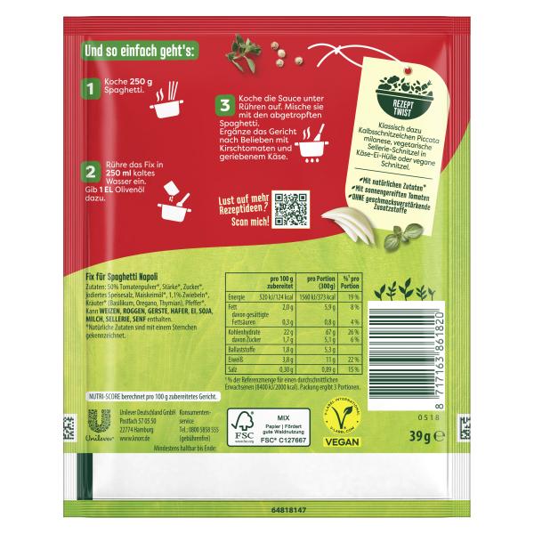 Knorr Fix Spaghetti Napoli