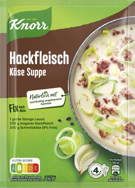 Knorr Fix Hackfleisch Käse Suppe