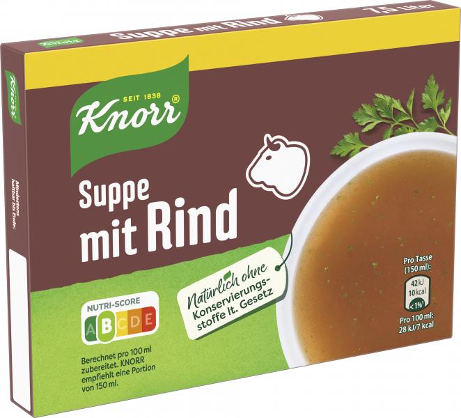 Knorr Suppe mit Rind