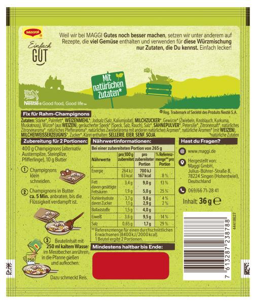 Maggi Fix Rahm Champignons