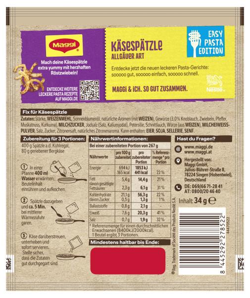 Maggi Fix Käsespätzle
