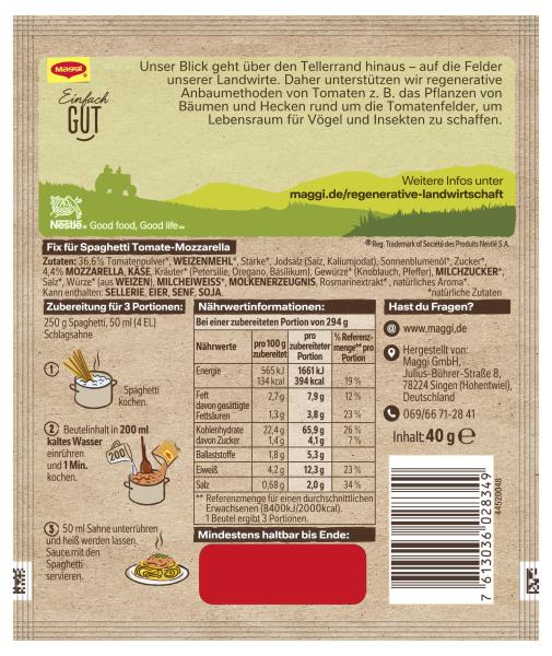 Maggi Fix Spaghetti Tomate Mozzarella
